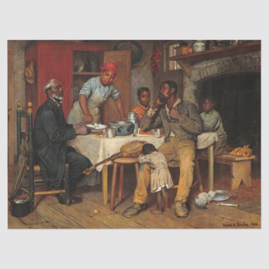 Papier Mousseline Visite pastorale de Richard Norris Brooke (Recto)