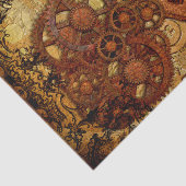 Papier Mousseline Vitesse grunge et horloge de Steampunk (Détail)