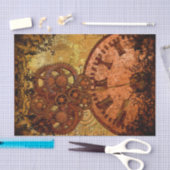 Papier Mousseline Vitesse grunge et horloge de Steampunk (Artisanat)