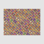 Papier Mousseline Vitrail africain Kente K45 Angled (Recto)