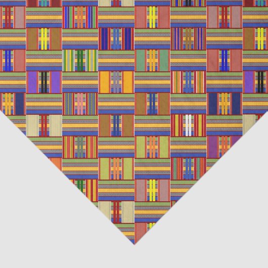 Papier Mousseline Vitrail africain Kente K45 Angled (Détail)