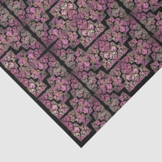 Papier Mousseline Vitrail cool - art fractal (Détail)