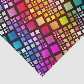 Papier Mousseline vitraux carrés - arc-en-ciel vibrant : (Détail)