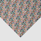 Papier Mousseline vitrine de Noël rétro (Détail)