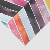 Papier Mousseline Vivid aquarelle Chevron I (Détail)