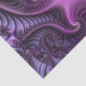 Papier Mousseline Vivid Cool Abstrait rose violet Fractal Art Spiral (Détail)