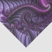 Papier Mousseline Vivid Cool Abstrait rose violet Fractal Art Spiral (Détail)