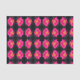 Papier Mousseline Vivid Rose rose Abstrait motif floral Découpage