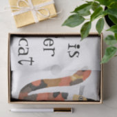 Papier Mousseline Vivre mieux avec le chat (Cadeau)