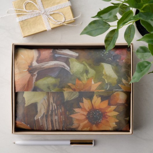 Papier Mousseline Vizsla Hongroise L'Automne Laisse Découpage (Cadeau)