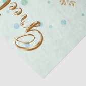 Papier Mousseline Vœux dorés  (Détail)