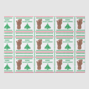 Papier Mousseline Voie joyeux Squatchmas Bigfoot de Z Sasquatch