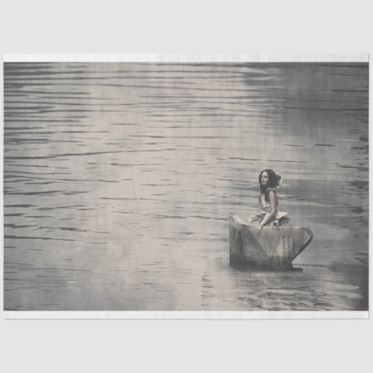 Papier Mousseline Voile Onwords - Mobilier Decoupage Papier (Recto)