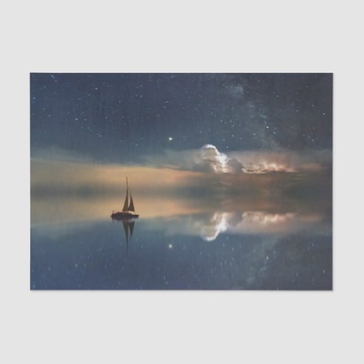 Papier Mousseline Voile vers les nuages (Recto)