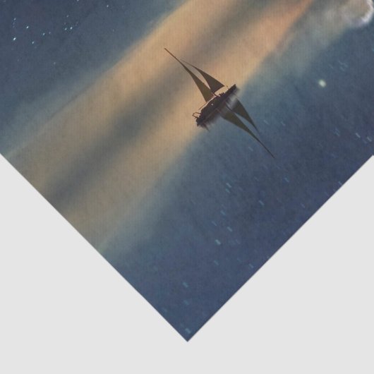 Papier Mousseline Voile vers les nuages (Détail)