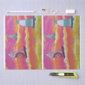 Papier Mousseline Voiliers colorés (Artisanat)