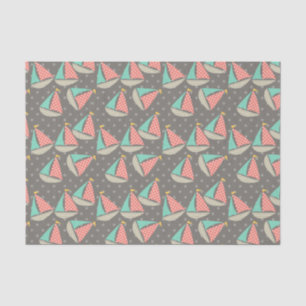 Papier Mousseline Voiliers lunatiques