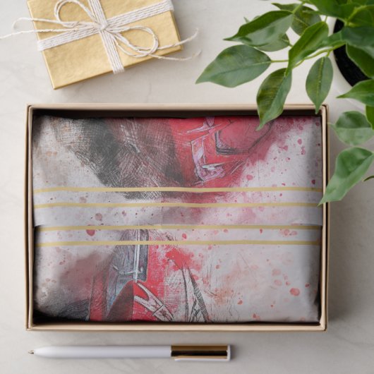 Papier Mousseline Voiture classique Pontiac Decoupage (Cadeau)