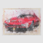 Papier Mousseline Voiture classique Pontiac Decoupage (Recto)