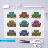 Papier Mousseline Voiture classique vintage (Artisanat)