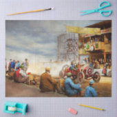 Papier Mousseline Voiture - Course - Mange ma poussière 1910 (Artisanat)