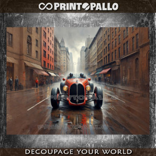 Papier Mousseline voiture de course à deux places de 1920 à New York