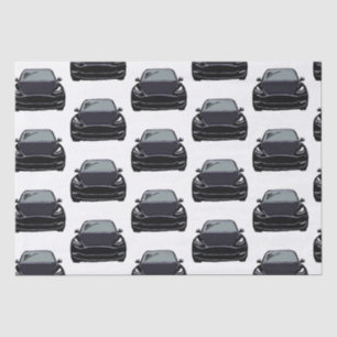 Papier Mousseline Voiture SUV pour véhicule électrique noir