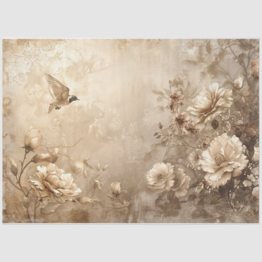 Papier Mousseline Vol d'or (Recto)