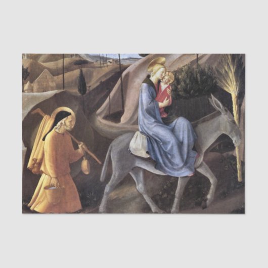 Papier Mousseline Vol en Egypte par Fra Angelico (Recto)