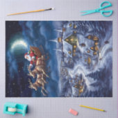 Papier Mousseline Voler Père Noël (Artisanat)