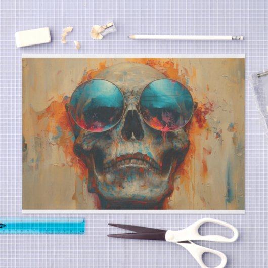 Papier Mousseline Voler Skeleton5 (Artisanat)