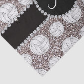 Papier Mousseline Volleyballs de parties scintillantes d'argent de (Détail)