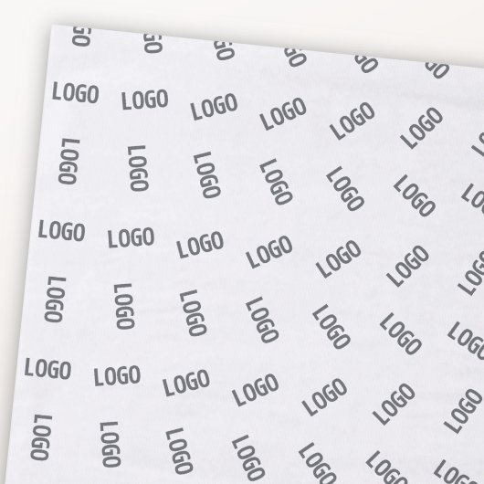 Papier Mousseline Votre logo d'entreprise | Conception de Motif Logo