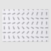 Papier Mousseline Votre logo d'entreprise | Conception de Motif Logo (Recto)