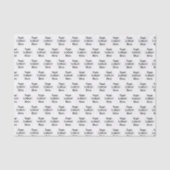 Papier Mousseline Votre Logo Ici Simple Motif Moderne (Recto)