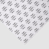 Papier Mousseline Votre Logo Ici Simple Motif Moderne (Détail)