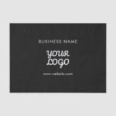 Papier Mousseline Votre logo Nom d'entreprise et site Web ou Slogan (Recto)