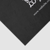 Papier Mousseline Votre logo Nom d'entreprise et site Web ou Slogan (Détail)