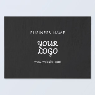 Papier Mousseline Votre logo Nom d'entreprise et site Web ou Slogan