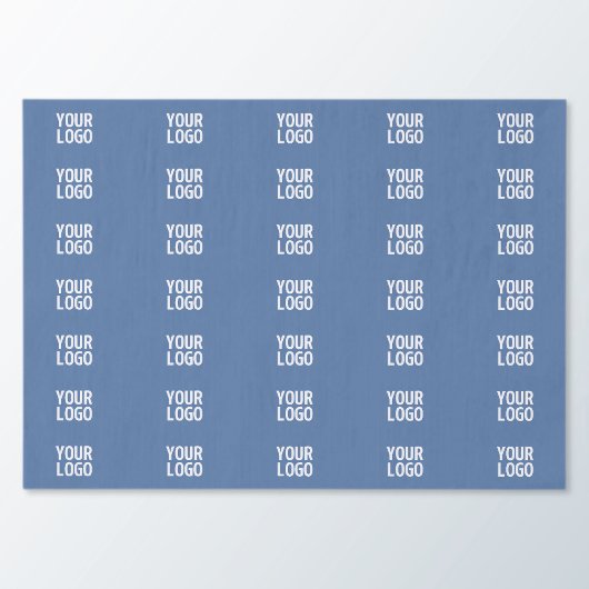 Papier Mousseline Votre logo ou image | Motif de bandes verticales