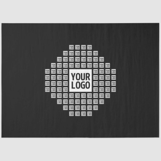 Papier Mousseline Votre logo ou image | Motif moderne unique (Recto)