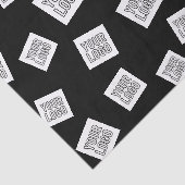 Papier Mousseline Votre logo, photo ou autre image | Placement aléat (Détail)