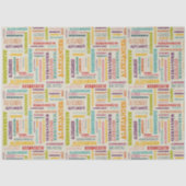 Papier Mousseline Votre (Long) nom est partout (Recto)