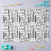 Papier Mousseline Votre (Long) nom est partout (Artisanat)