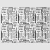 Papier Mousseline Votre (Long) nom est partout (Recto)