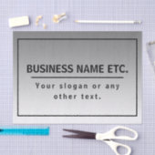 Papier Mousseline Votre nom d'entreprise ou marque, etc. (Artisanat)