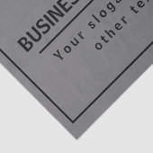 Papier Mousseline Votre nom d'entreprise ou marque, etc. gris foncé (Détail)