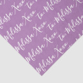 Papier Mousseline Votre nom Purple (Détail)
