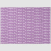 Papier Mousseline Votre nom Purple (Recto)