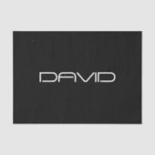 Papier Mousseline Votre nom | Texte personnalisable stylisé Cool (Recto)